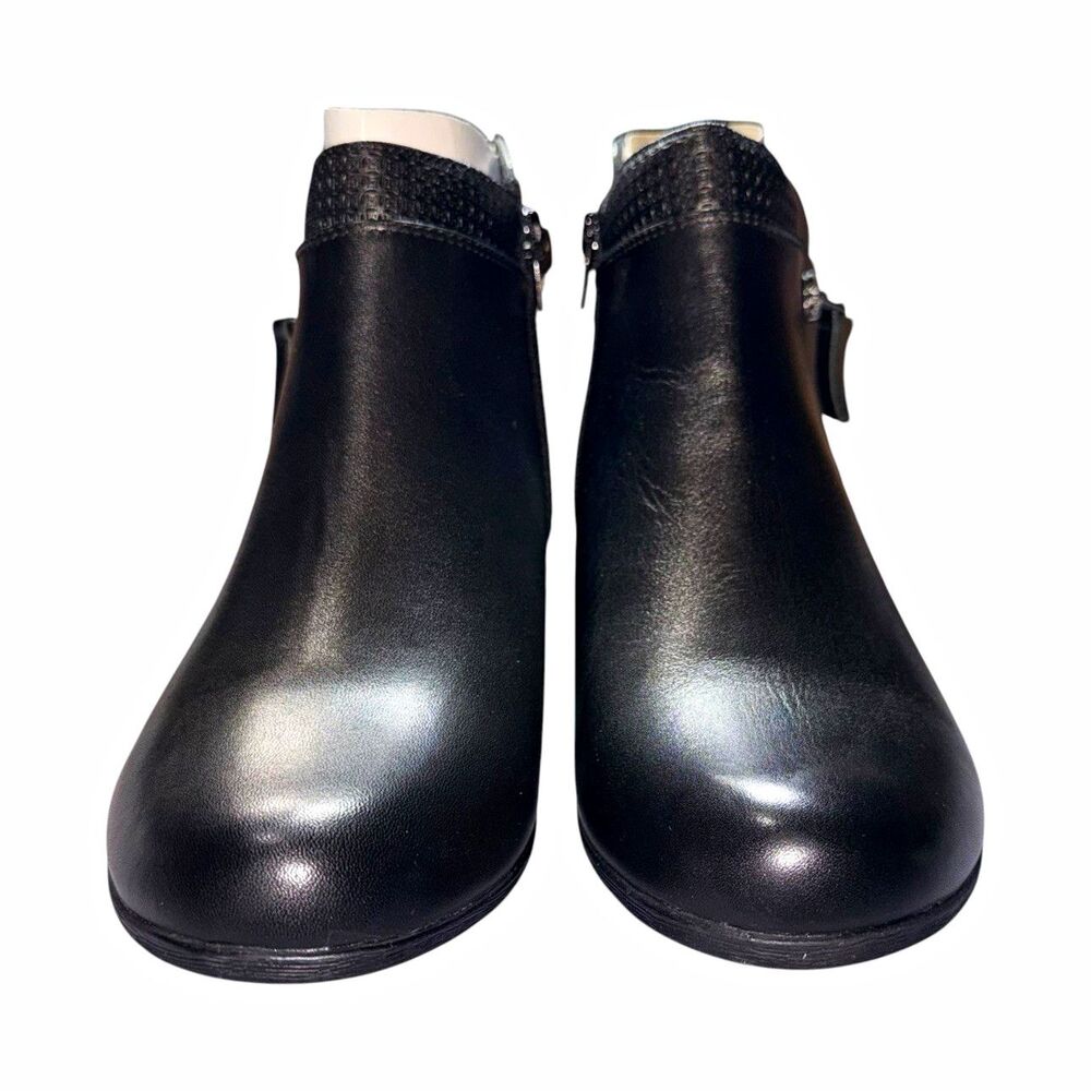Rockport Carly Women’s 9.5 M Black Leather Ankle Boots CH3960 New Without Box